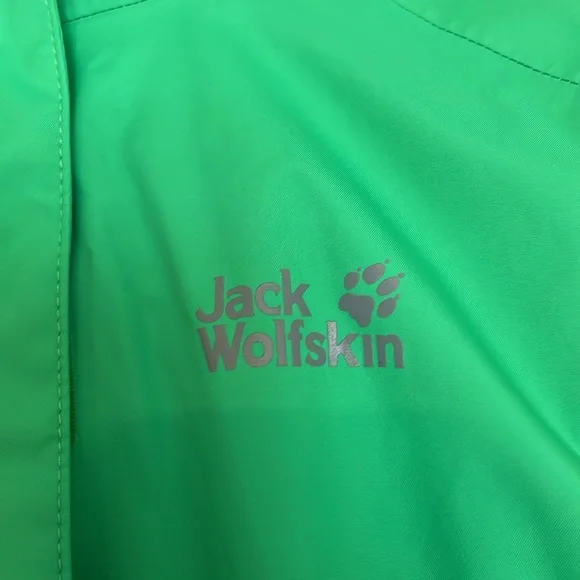 JACK WOLFSKIN bright green 3-in-1 jacket coat - Picture 2 of 8